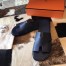 Hermes Izmir Sandals In Sapphire Epsom Leather