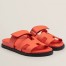 Hermes Men's Chypre Sandals in Orange Epsom Calfskin