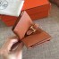 Hermes Brown Clemence Bearn Gusset Wallet 