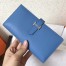 Hermes Blue Jean Epsom Bearn Gusset Wallet 