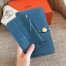 Hermes Dogon Combine Wallet In Jean Blue Leather