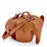 Loewe Large Elephant Bag in Brown Calfskin