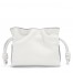 Loewe Flamenco Nano Clutch In White Nappa Leather