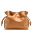 Loewe Flamenco Clutch In Brown Nappa Leather