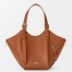 Loewe Hammock Flip Bag in Brown Calfskin