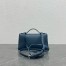 Loro Piana Extra Pocket Pouch L19 in Blue Grained Leather