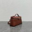 Loro Piana Extra Pocket Pouch L19 in Tobacco Grained Leather