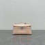 Loro Piana Extra Pocket Pouch L19 in Pink Grained Leather