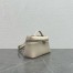 Loro Piana Extra Pocket Pouch L19 in White Grained Leather