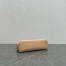 Loro Piana Extra Pocket Pouch L19 in Beige Ostrich-embossed Leather