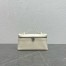 Loro Piana Extra Pocket Pouch L19 in White Ostrich-embossed Leather