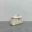 Loro Piana Extra Pocket Pouch L19 in White Ostrich-embossed Leather