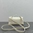 Loro Piana Extra Pocket Pouch L19 in White Ostrich-embossed Leather