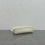 Loro Piana Extra Pocket Pouch L19 in White Ostrich-embossed Leather