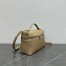 Loro Piana Extra Pocket Pouch L27 in Beige Grained Leather