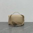 Loro Piana Extra Pocket Pouch L27 in Beige Grained Leather