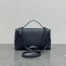 Loro Piana Extra Pocket Pouch L27 in Dark Blue Grained Leather