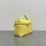 Loro Piana Extra Pocket Pouch L27 in Yellow Grained Leather