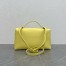 Loro Piana Extra Pocket Pouch L27 in Yellow Grained Leather