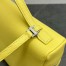 Loro Piana Extra Pocket Pouch L27 in Yellow Grained Leather