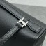 Loro Piana Extra Pocket Pouch L27 in Black Grained Leather