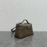 Loro Piana Extra Pocket Pouch L27 in Taupe Grained Leather