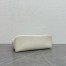 Loro Piana Extra Pocket Pouch L27 in White Grained Leather