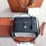 Loro Piana Extra Bag L27 in Navy Blue Textured Calfskin