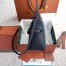 Loro Piana Extra Bag L27 in Navy Blue Textured Calfskin
