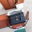 Loro Piana Extra Bag L27 in Navy Blue Textured Calfskin