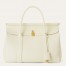 Loro Piana Loom L32 Bag in White Grained Leather