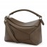 Loewe Large Puzzle Bag In Khaki Grained Leather