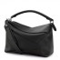 Loewe Large Puzzle Bag In Black Grained Leather