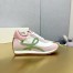 Loewe Women's Flow Runner Sneakers in White Nylon and Pink Suede