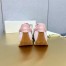 Loewe Women's Flow Runner Sneakers in White Nylon and Pink Suede
