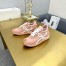 Loewe Women's Flow Runner Sneakers in Powder Nylon and Suede