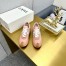 Loewe Women's Flow Runner Sneakers in Powder Nylon and Suede