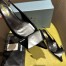 Prada Slingback Pumps 45mm in Black Brushed Leather 