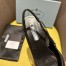 Prada Slingback Pumps in Black Padded Leather