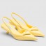 Prada Slingback Pumps in Yellow Padded Leather