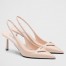 Prada Slingback Pumps 75MM In Powder Brushed Leather