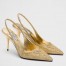 Prada Slingbacks Pumps 85mm in Satin with Crystals