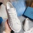 Prada White Gabardine Fabric Sneakers