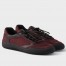 Prada Women's Speedrocks in Burgundy Mesh and Leather