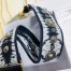 Dior Blue Multicolor Tie & Dior Embroidery Shoulder Strap