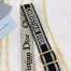 Dior Black Embroidery Adjustable Shoulder Strap