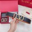 Valentino VLogo Reversible Belt 40mm in Brown and Black Calfskin