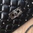 Valentino Rockstud Spike Chain Clutch In Crinkled Lambskin