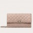 Valentino Rockstud Spike Chain Clutch In Poudre Lambskin