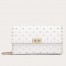 Valentino Rockstud Spike Chain Clutch In White Lambskin